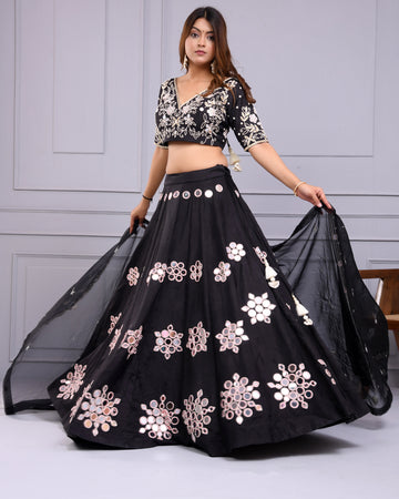 Black Mirror Lehenga Set